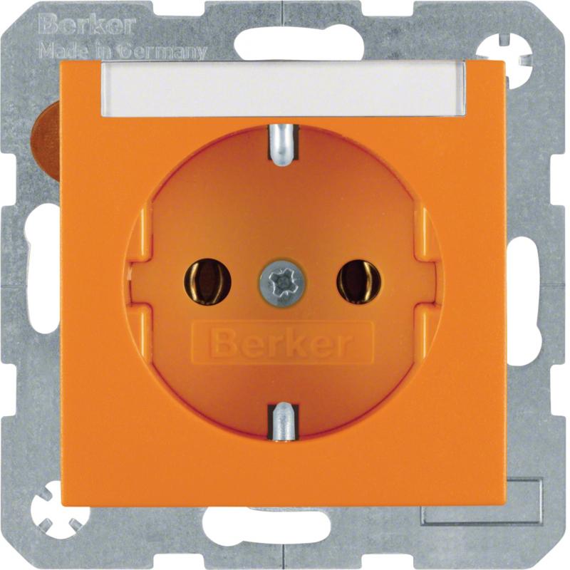 Berker 47501907 Steckdose SCHUKO m BF S.1/B.3/B.7 orange