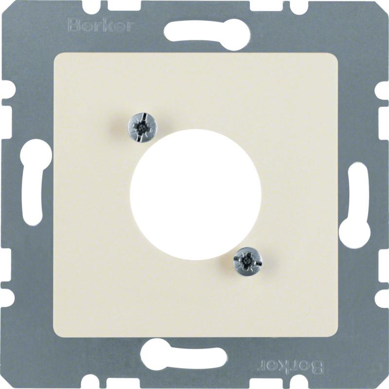 Berker 141202 Zentralplatte für XLR-D-Serie weiß glän