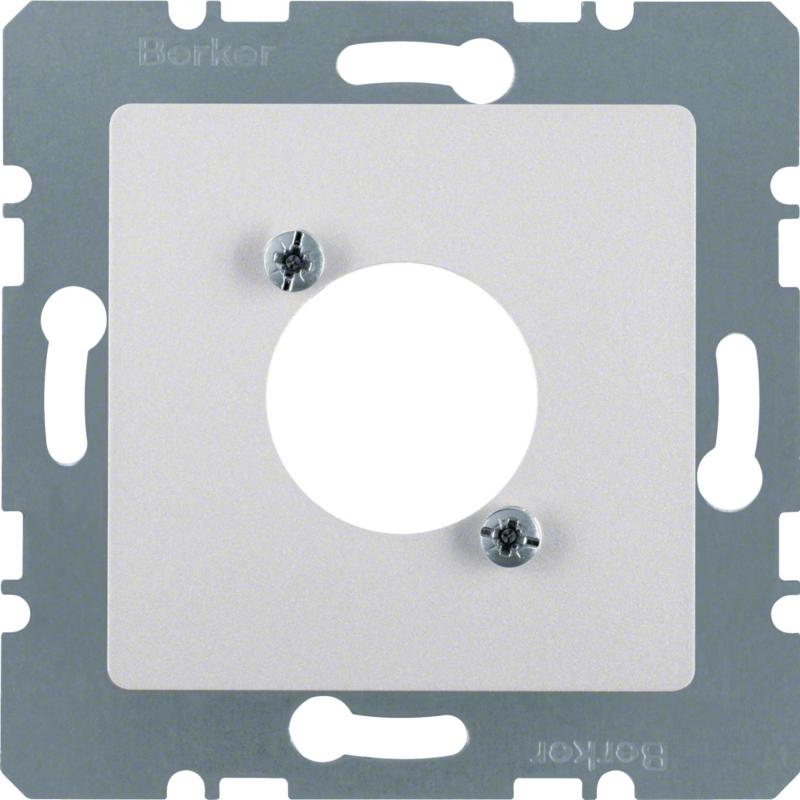 Berker 14121404 Zentralplatte f XLR-Rundst.v D-S ZeP alu