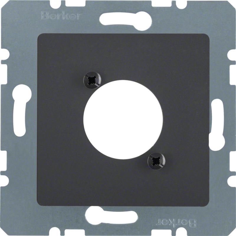 Berker 14121606 Zentralplatte f XLR-Rundst.v D-S anth ma