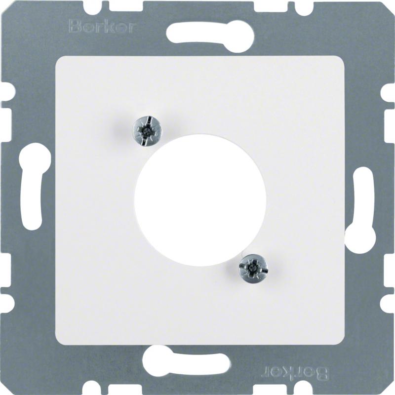Berker 14121909 Zentralplatte f XLR-Rundst.v D-S pw matt