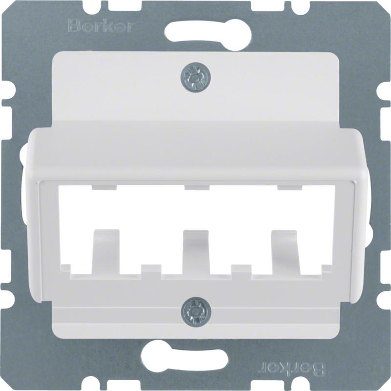 Berker 14271909 Zentralplatte f 3 MINI-COM Module ZP pw