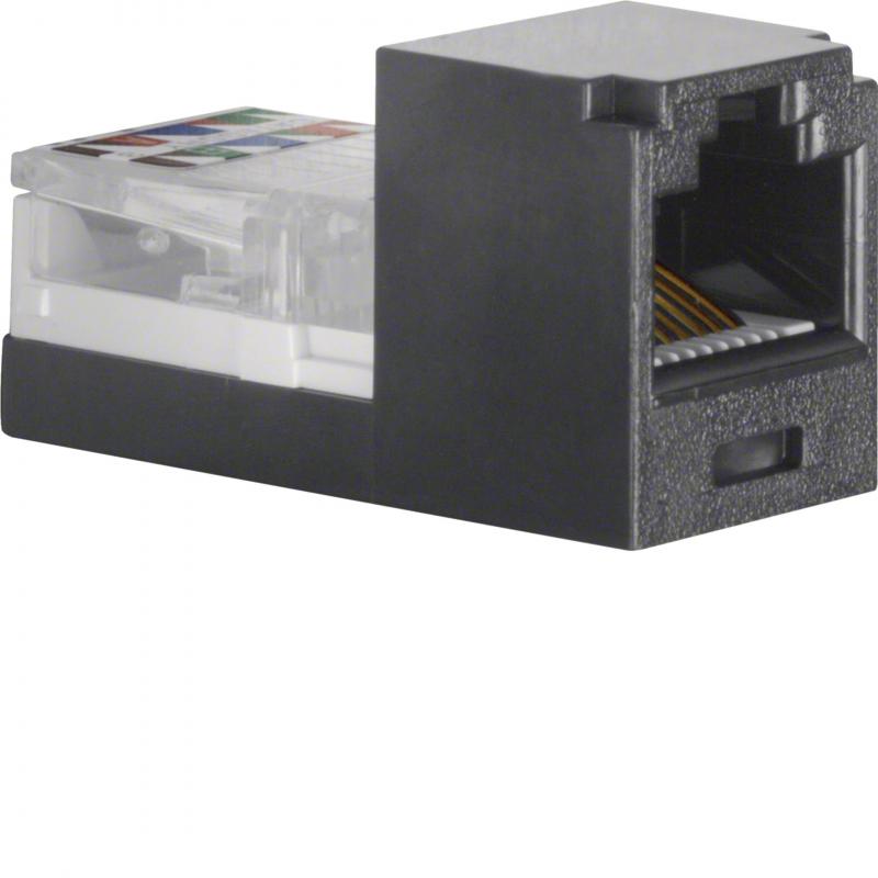 Berker 1980 Mini Jack 8-polig schw RJ45 Cat5E Zubeh.