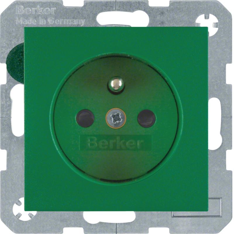 Berker 6765760063 Steckdose m SK-Stift e BS S.1/B.3/B7 grü