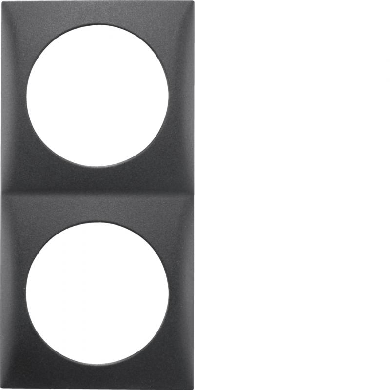 Berker 918262515 Rahmen 2fach Integro Flow anthrazit matt