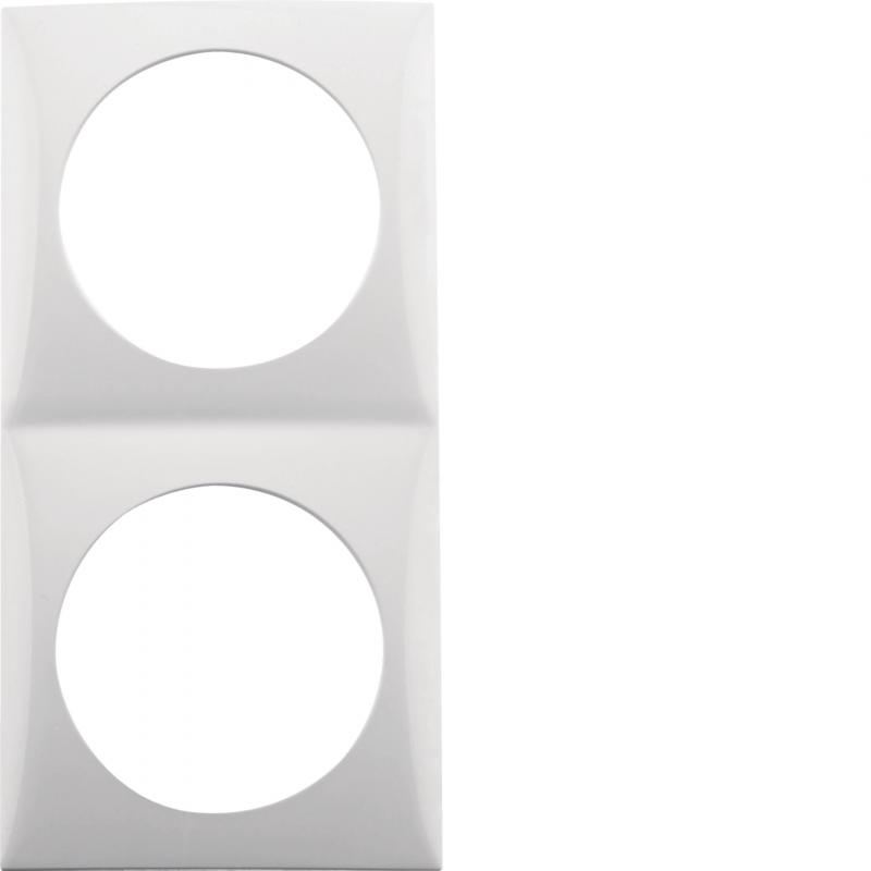 Berker 918262519 Rahmen 2fach Integro Flow polarweiß glän