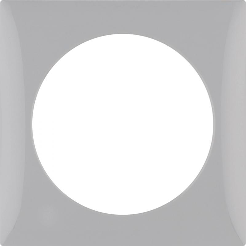 Berker 918272507 Rahmen 1fach Integro Flow grau glänzend