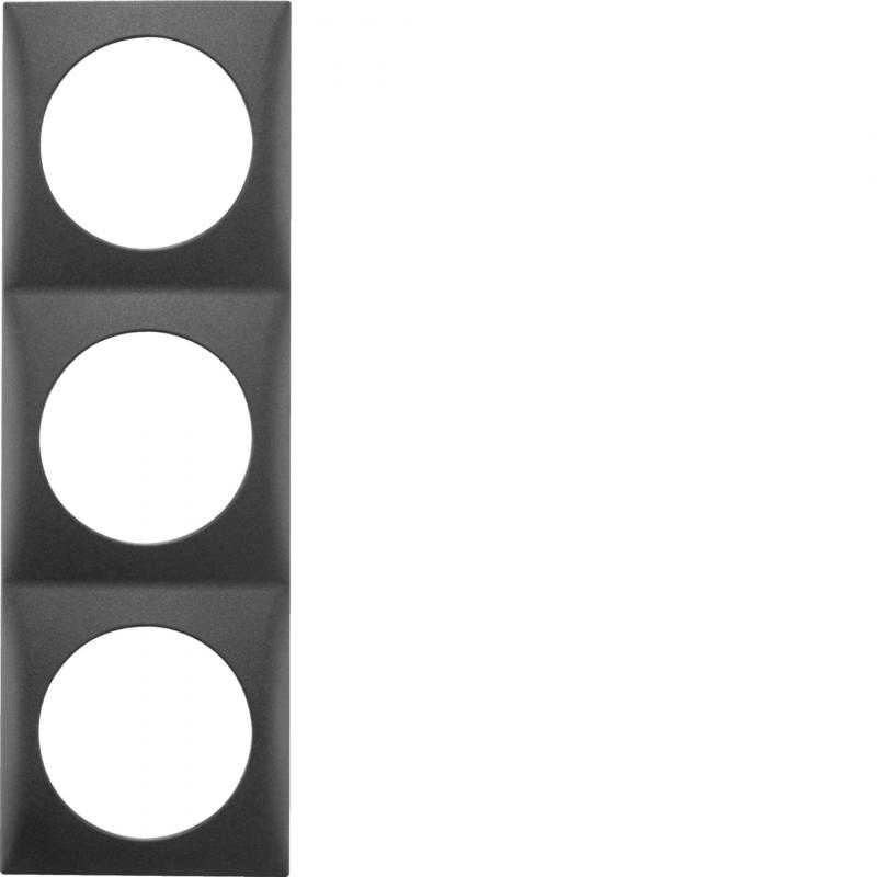 Berker 918192515 Rahmen 3f Integro Flow anthrazit matt
