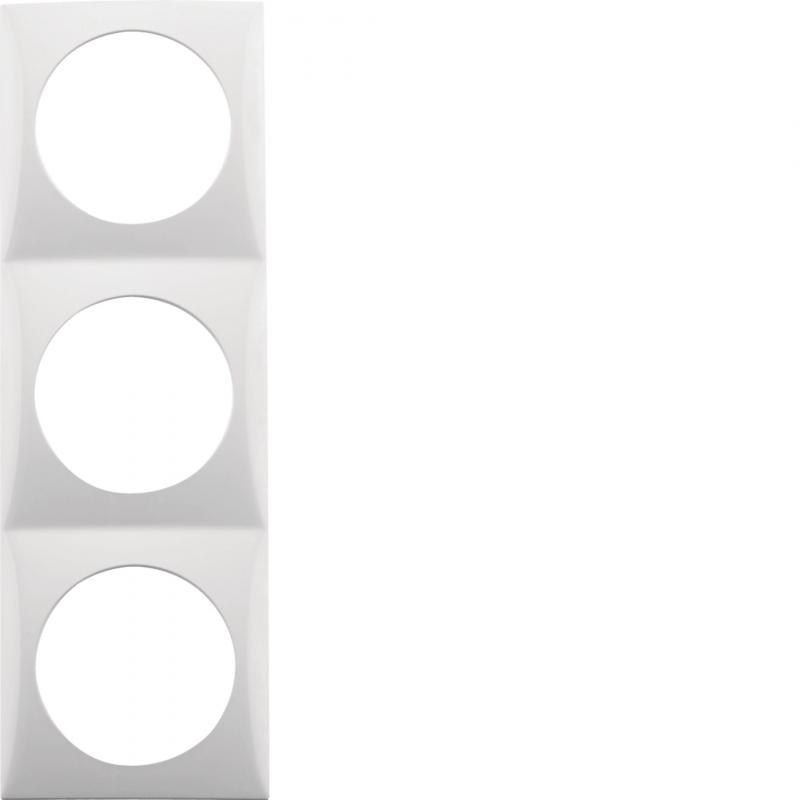 Berker 918192519 Rahmen 3f Integro Flow polarweiß glänz