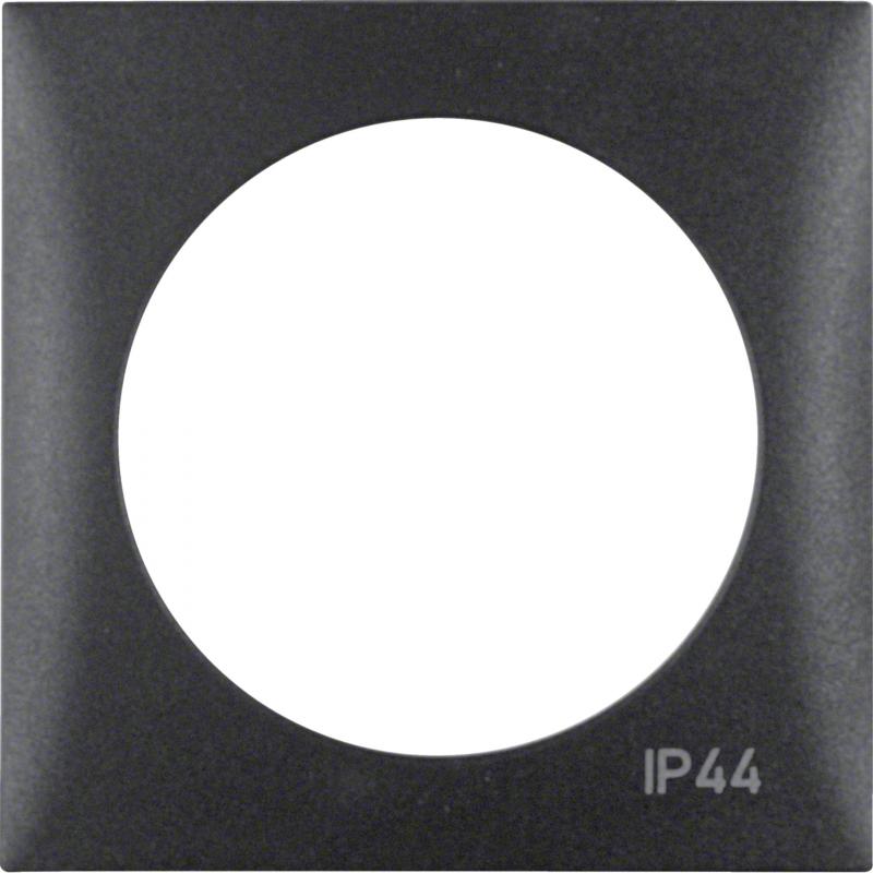 Berker 918272595 Rahmen 1f m Aufdruck IP44 ITG Flow anthr