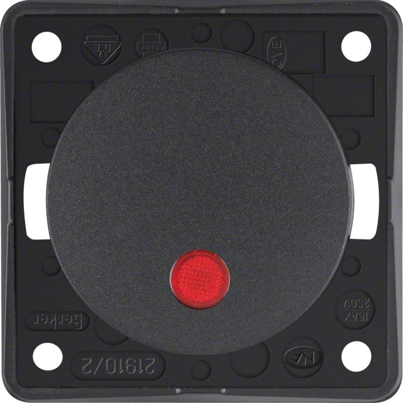 Berker 937522505 Kontr.-Aussch. 2p Aufd., Flow/Pure, ant