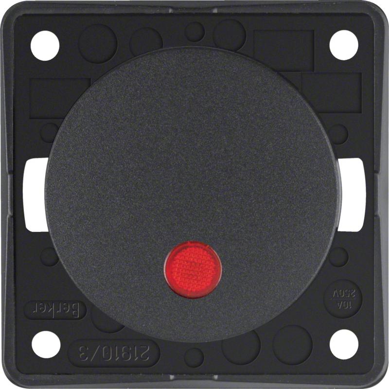 Berker 937722505 Kontr-Tast, Schl., Lins., Flow/Pure, ant