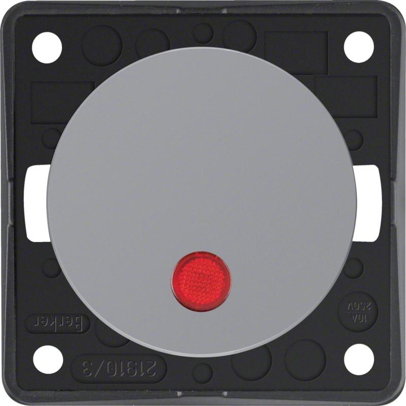Berker 937722507 Kontr-Tast., Schl., Lins., Flow/Pure, gr