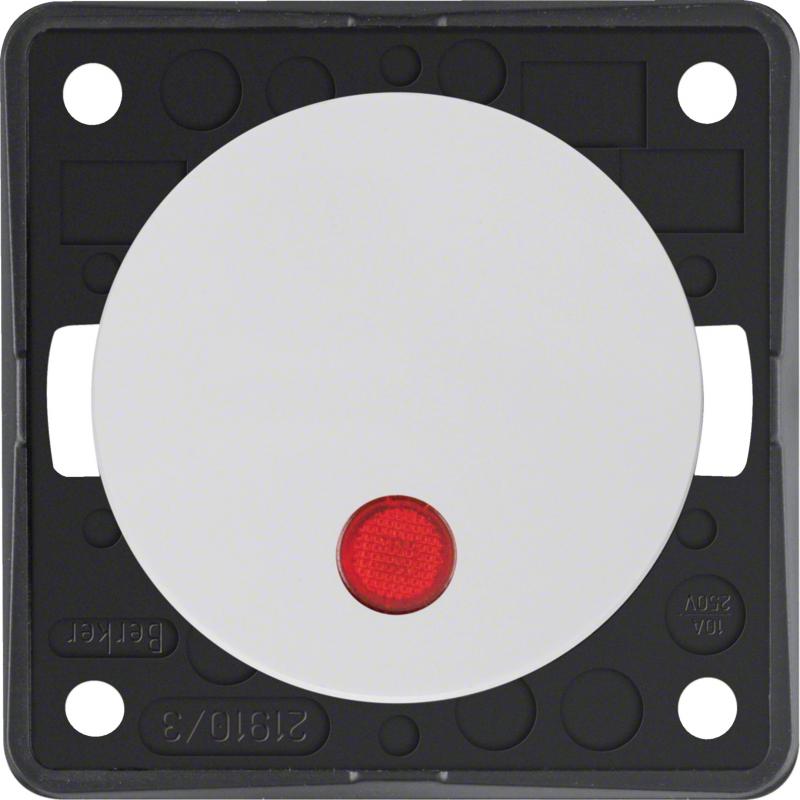 Berker 937722509 Kontr.-Tast, Schl., Lins., Flow/Pure, pw