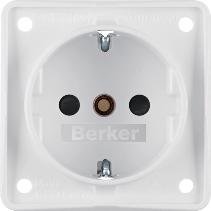 Berker 941952502 Steckdose SCHUKO erh BS ITG polarweiß ma