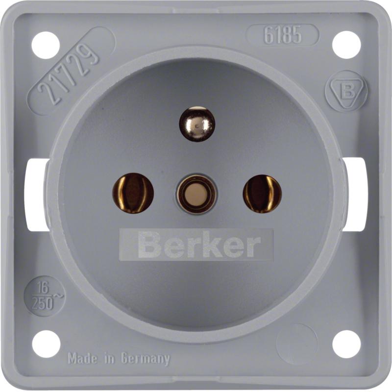 Berker 961852506 Steckdose mit SK-Stift ITG Eins grau ma