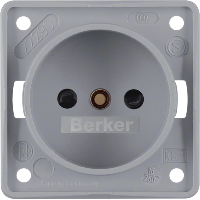 Berker 961942506 Steckdose ohne SK-Stift ITG eh BS grau