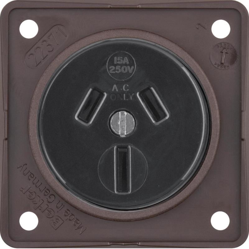 Berker 962562501 Steckdose mit SK Australien ITG braun