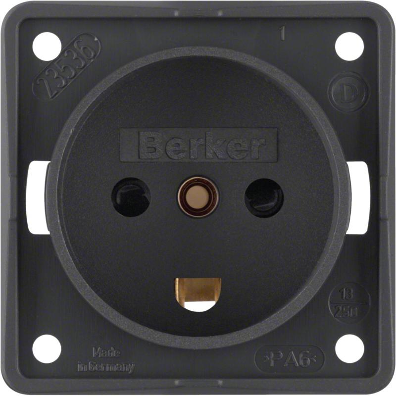Berker 962722505 Steckdose mit SK Dänemark erh BS ITG ant