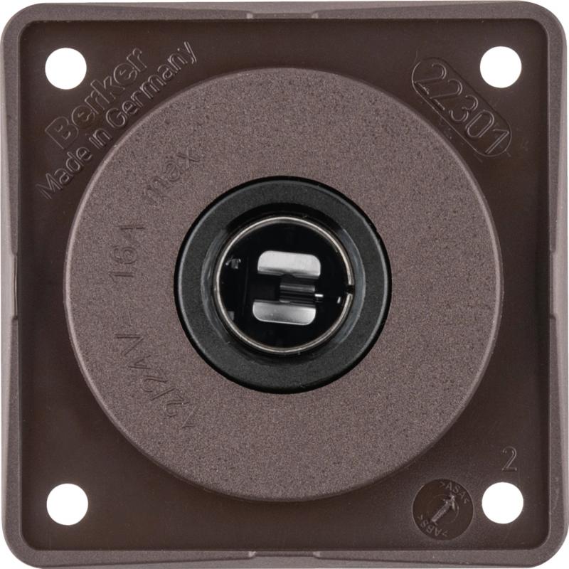 Berker 945172501 12V Steckdose Integro braun matt