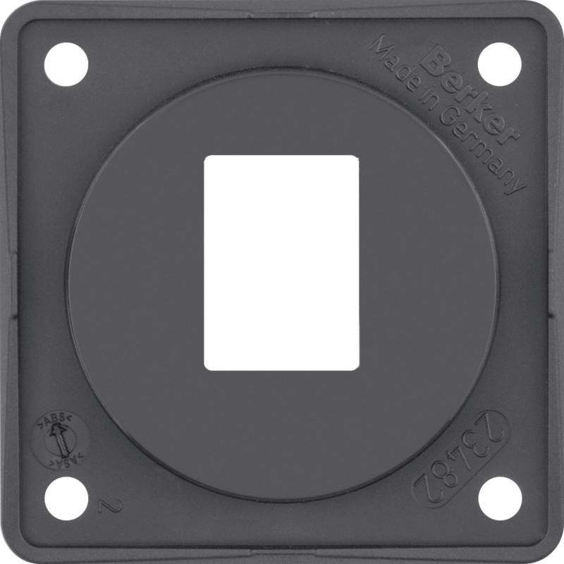 Berker 945572505 Tragplatte AMP Modu Jacks 1f ITG Eins an