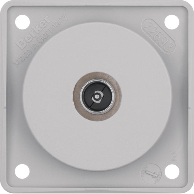 Berker 945112516 Antennen Verbinderdose TV ITG Eins grau