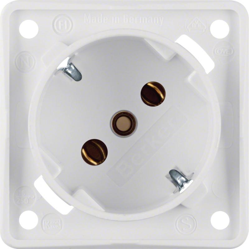 Berker 841852522 Steckdose SCHUKO 45° Integro Einsätze pw