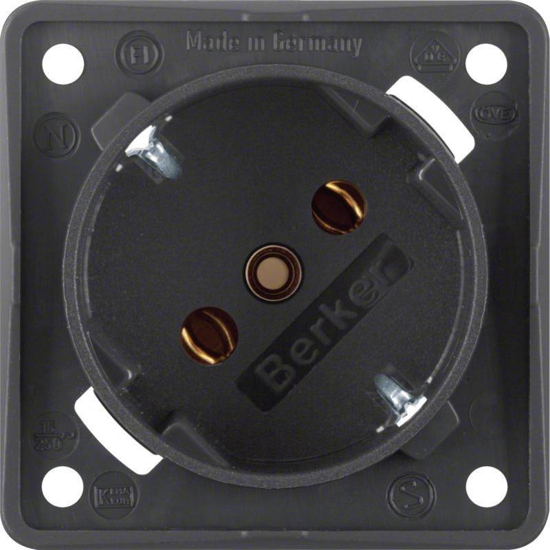 Berker 841852525 Steckdose SCHUKO 45° Integro Einsätze an
