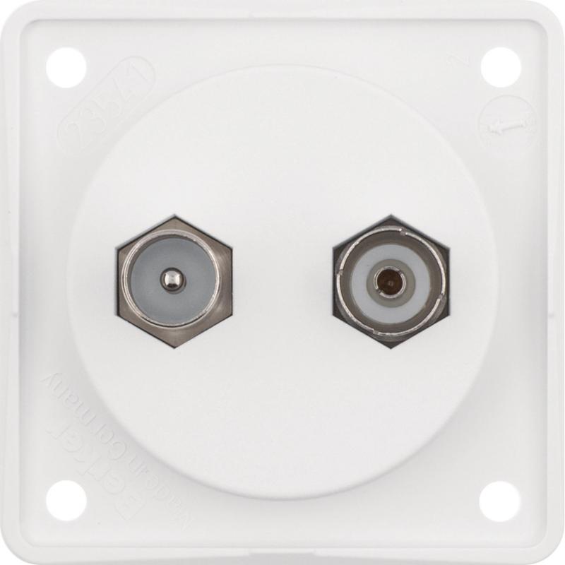 Berker 945612502 Antennen Verbinderdose TV/Radio ITG pw