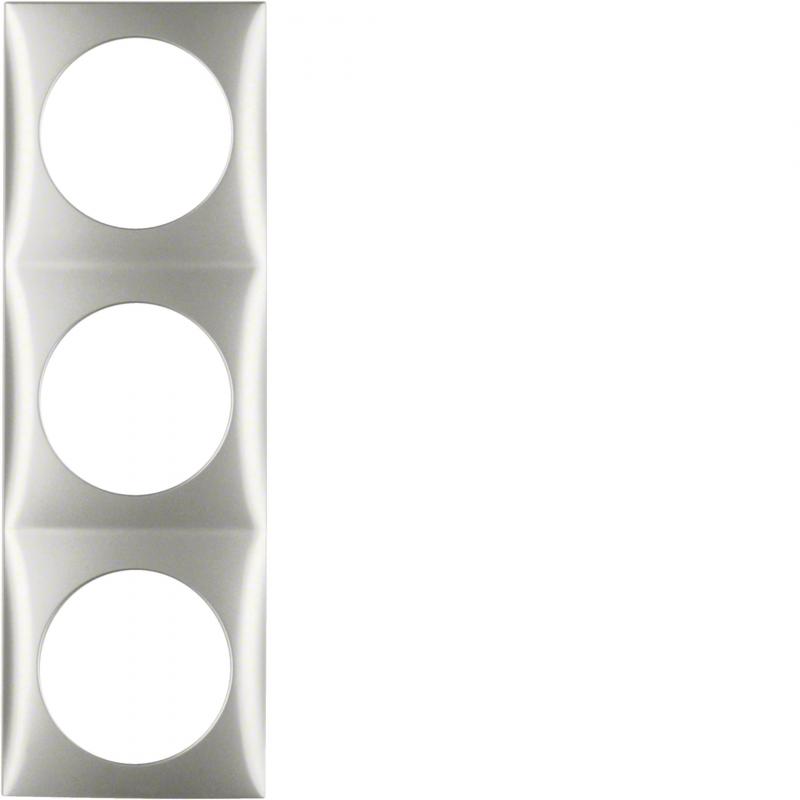 Berker 918192568 Rahmen 3f Integro Flow chrom matt lack