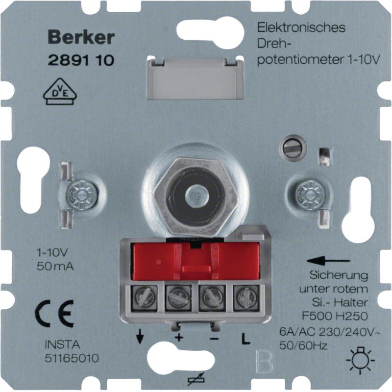 Berker 289110 Drehpotenziometer 1-10 V Hauselektronik, Steuergerät für Lichtrege