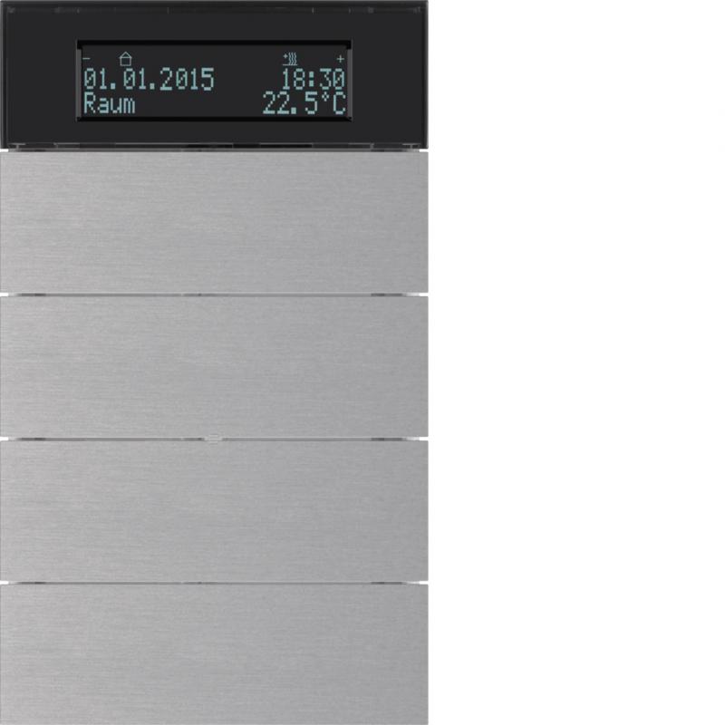 Berker 75664594 Tastsensor 4f m Te.reg u Disp B.IQ Alu