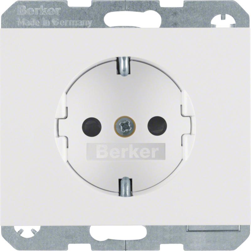 Berker 41357009 Steckdose SCHUKO erh BS K.1 polarweiß