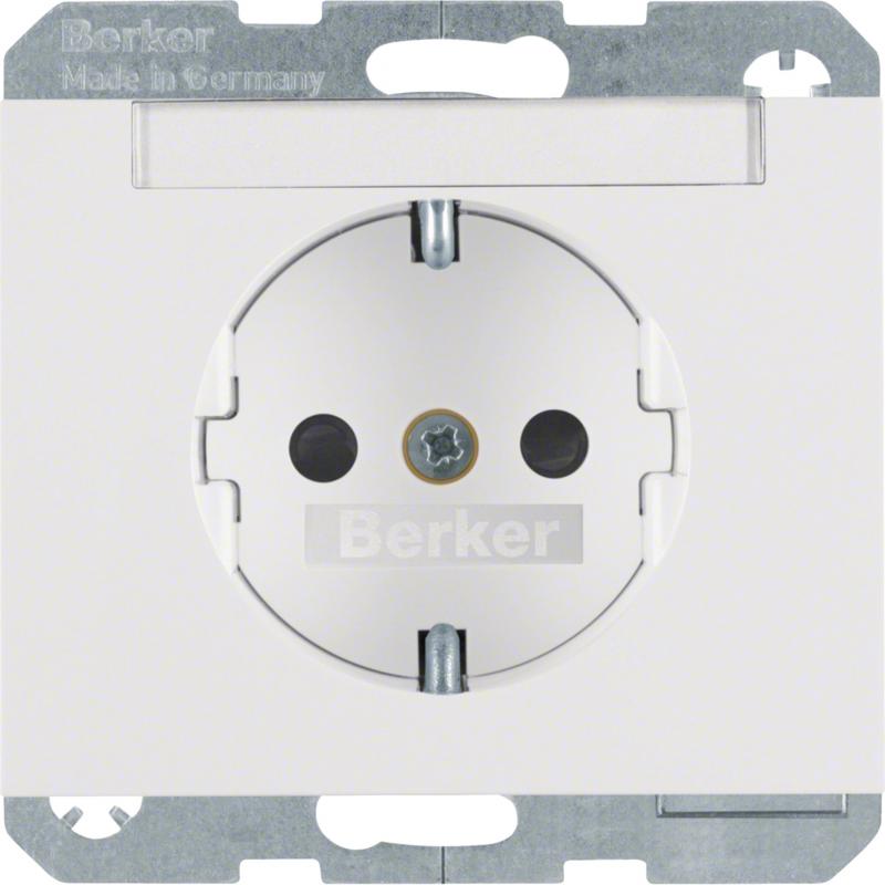 Berker 47387009 Steckdose SCHUKO m BF u. erh.BS K.1 pw