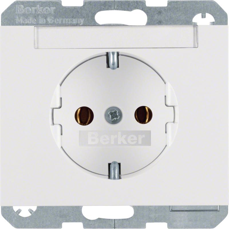 Berker 47397009 Steckdose SCHUKO m BF K.1 polarweiß glän