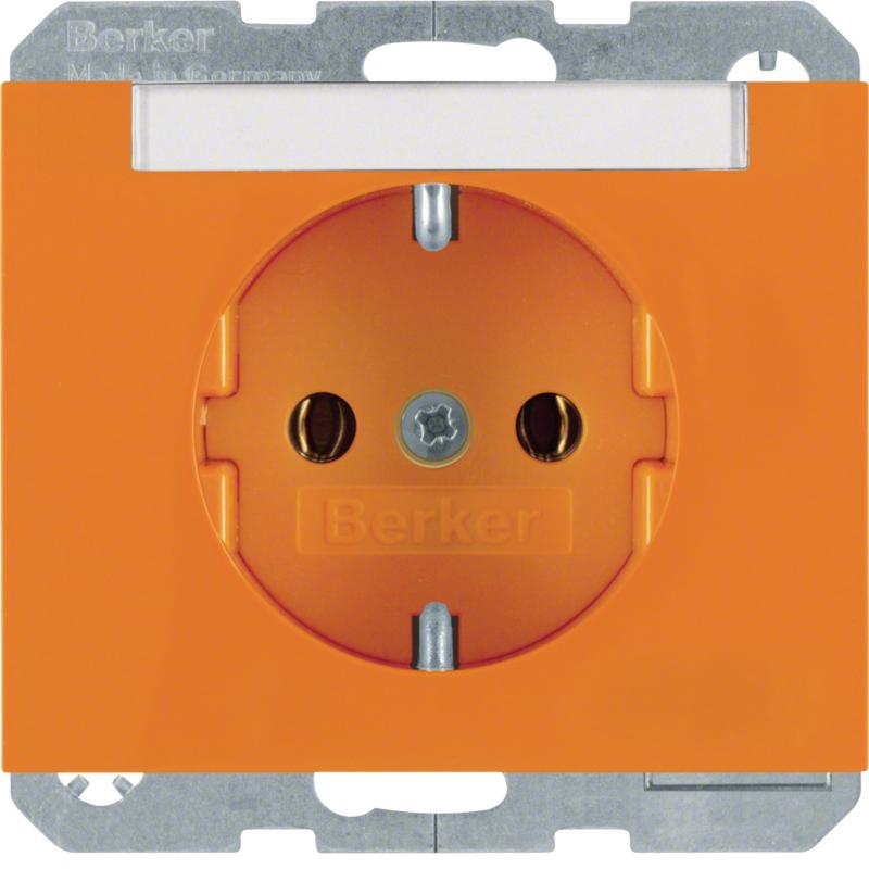 Berker 47397014 Steckdose SCHUKO m BF K.1/K.5 orange glä
