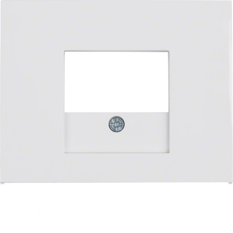 Berker 10357009 Zentralstück mit TAE K.1 polarweiß glän