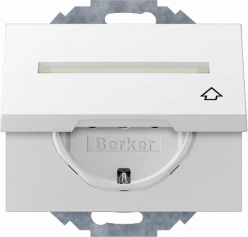 Berker 47487109 Steckdose SCHUKO m KD BF u erh BS K.1 pw