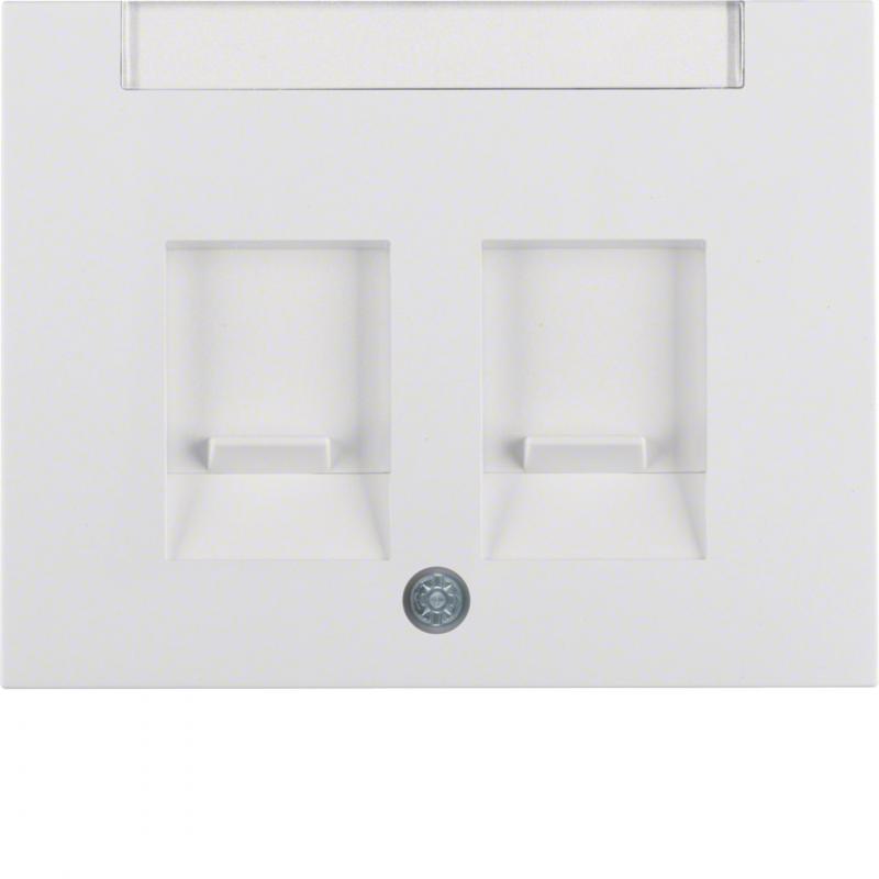 Berker 11827009 Zentralstück m Staubs u BF K.1 polarweiß