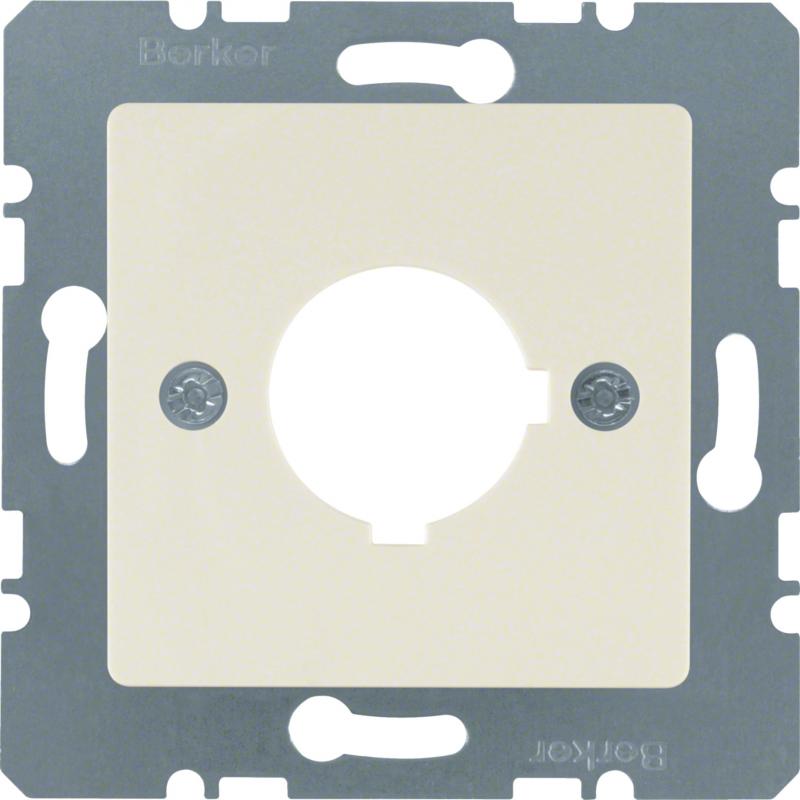 Berker 143202 Z-Platte f BG 22,5mm O Kr Zs weiß hgl