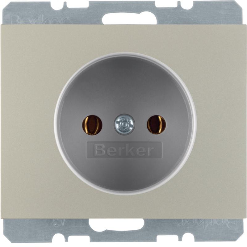 Berker 6167157004 Steckdose ohne SK K.5 Edelstahl lackiert