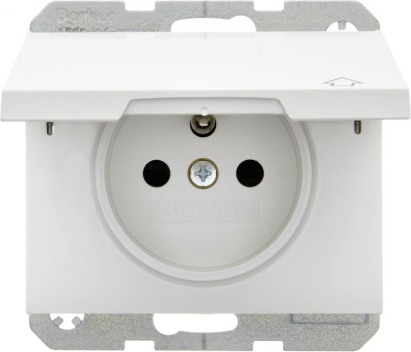 Berker 6765777109 Steckdose m SK-Stift KD K.1 pw