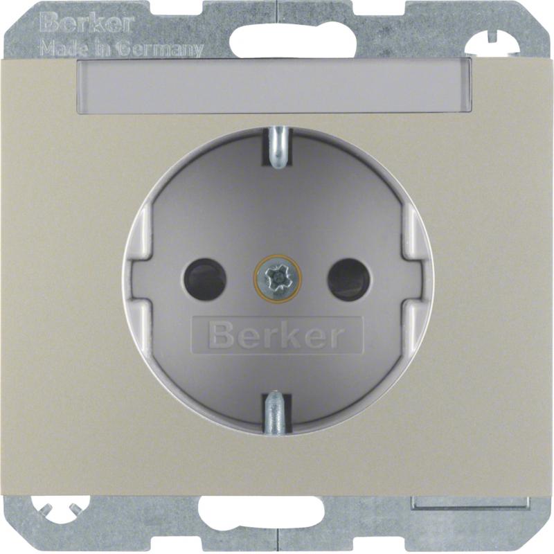 Berker 47387004 Steckdose SCHUKO m BF u. erh.BS K.5 Es