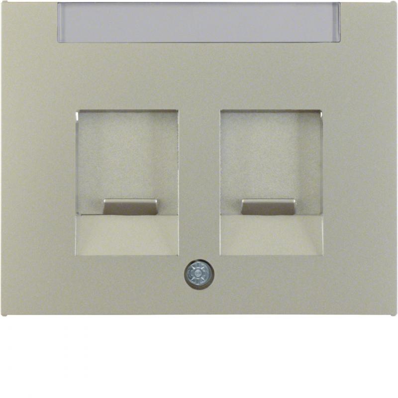 Berker 11827004 Zentralstück m Staubs u BF K.5 Edelstahl