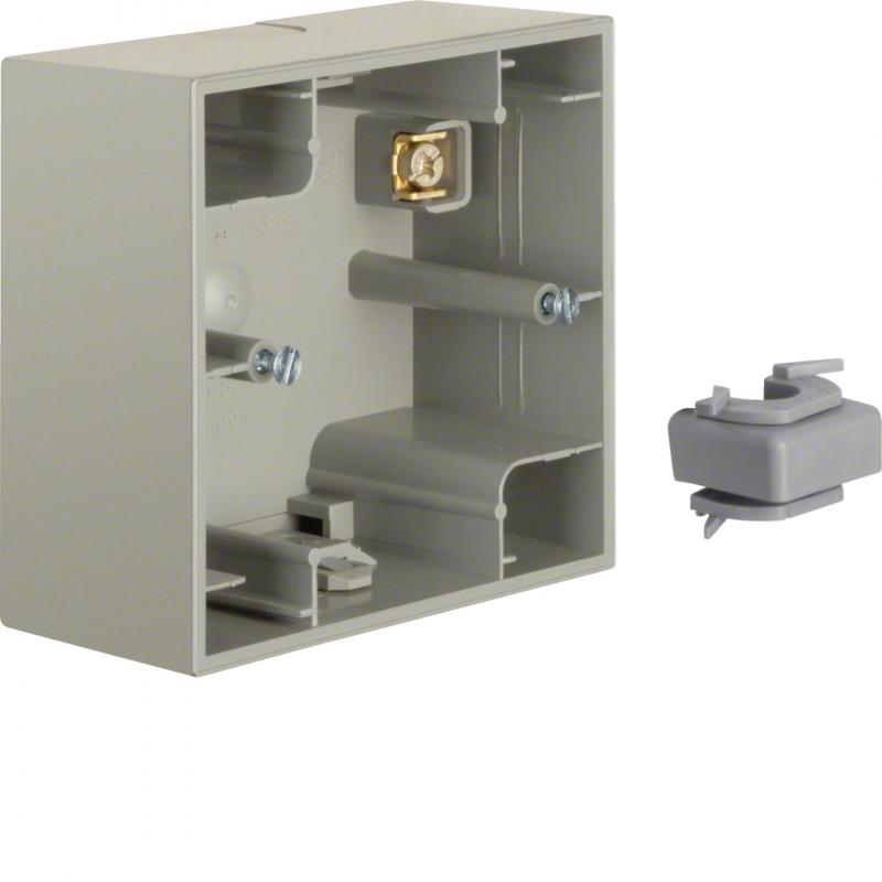 Berker 10417004 Aufputz-Gehäuse 1fach K.5 Edelstahl lack