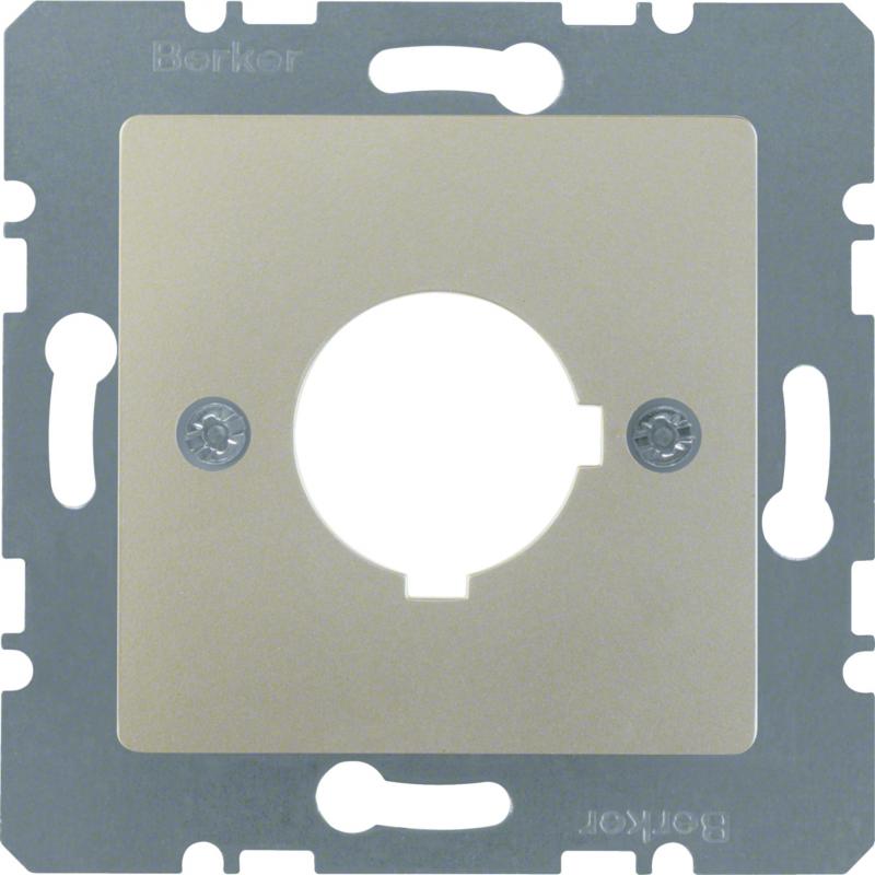 Berker 143204 Z-Platte f BG 22,5mm O Kr Zs E-Stahl La