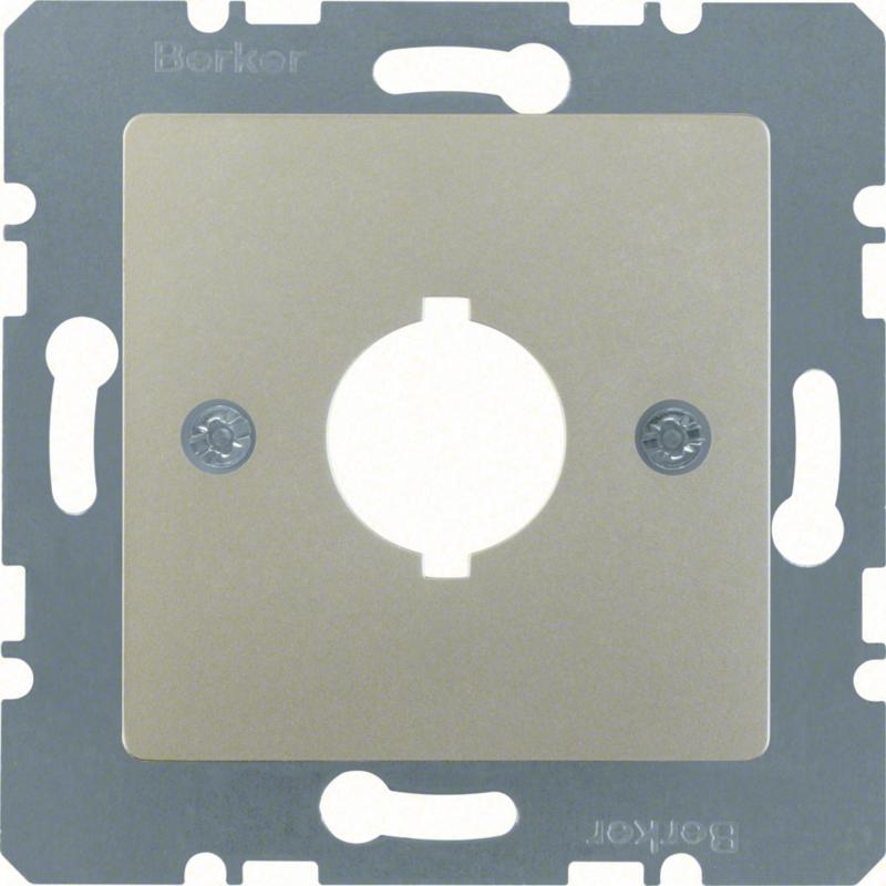 Berker 143104 Z-Platte f BG 18,8mm O Kr Zs E-Stahl La