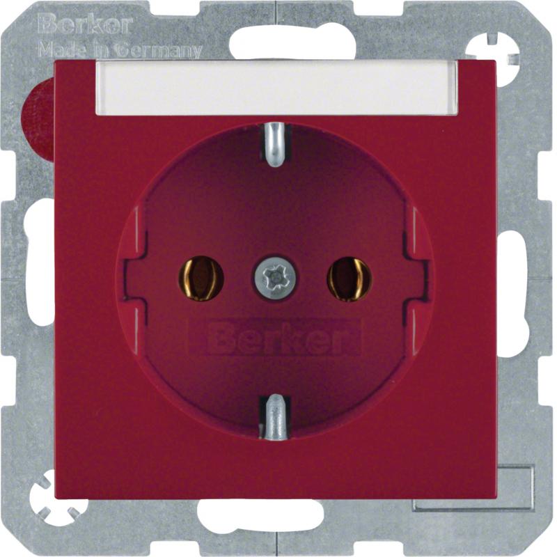 Berker 47508902 Steckdose SCHUKO m BF S.1/B.x rot gl