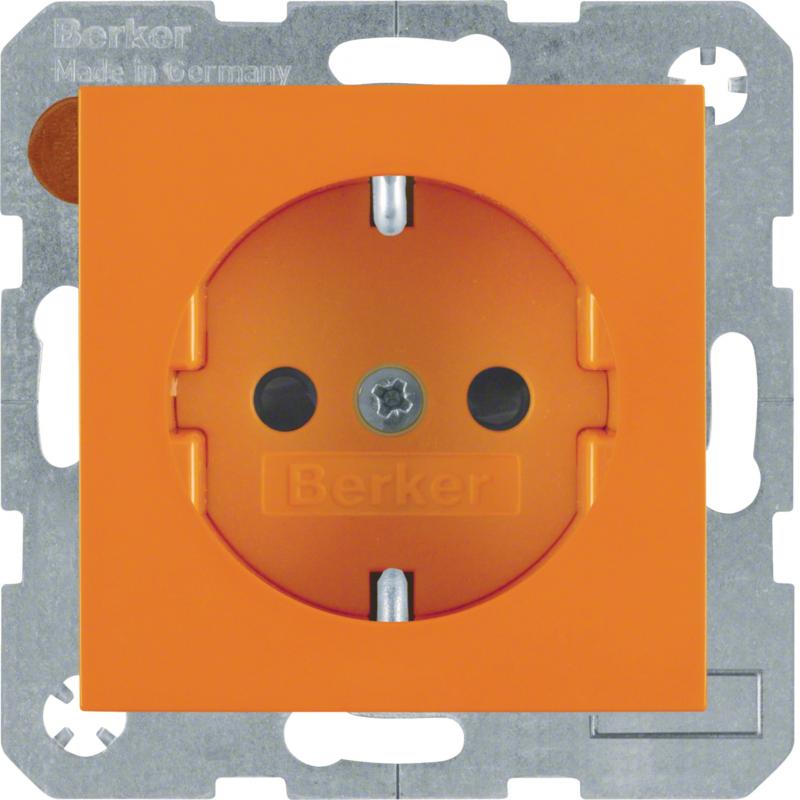 Berker 47238914 Steckdose SCHUKO erh BS S.1/B.3/B.7 oran