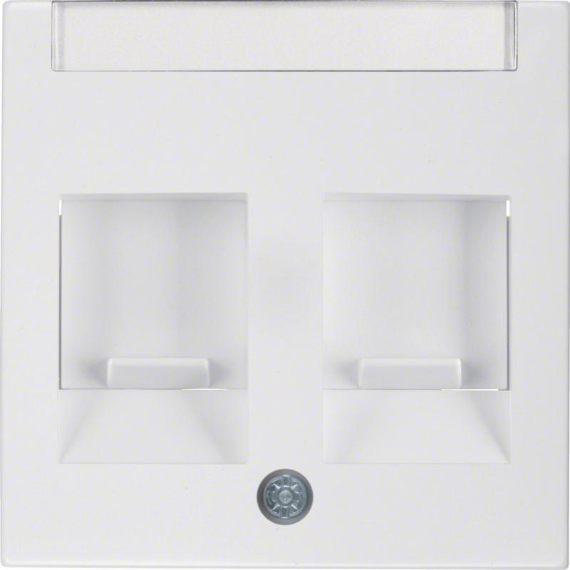 Berker 11818989 Zentralstück m Staubs u BF S.1 polarweiß